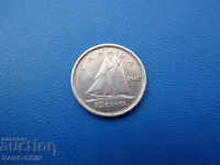 IX (42)  Канада  10  Цента  1940  Сребро