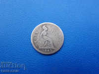 IX (82)  Англия  4  Пени 1842 Сребро  Rare