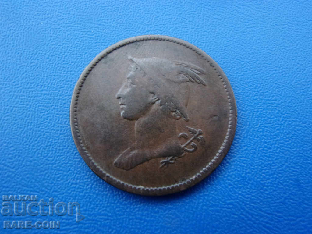 IX (84) Anglia Mercur ½ Penny 1810 Foarte rar