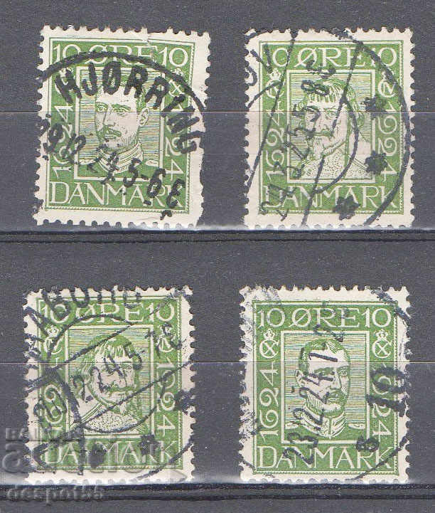 1924. Denmark. 300 years of the Danish postal service.