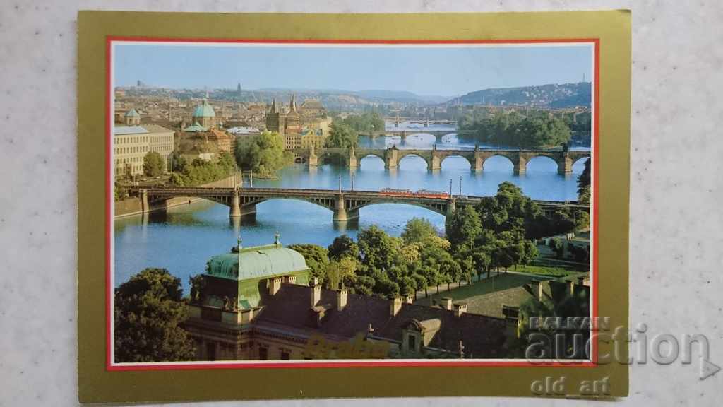 Carte poștală - Praga, Poduri