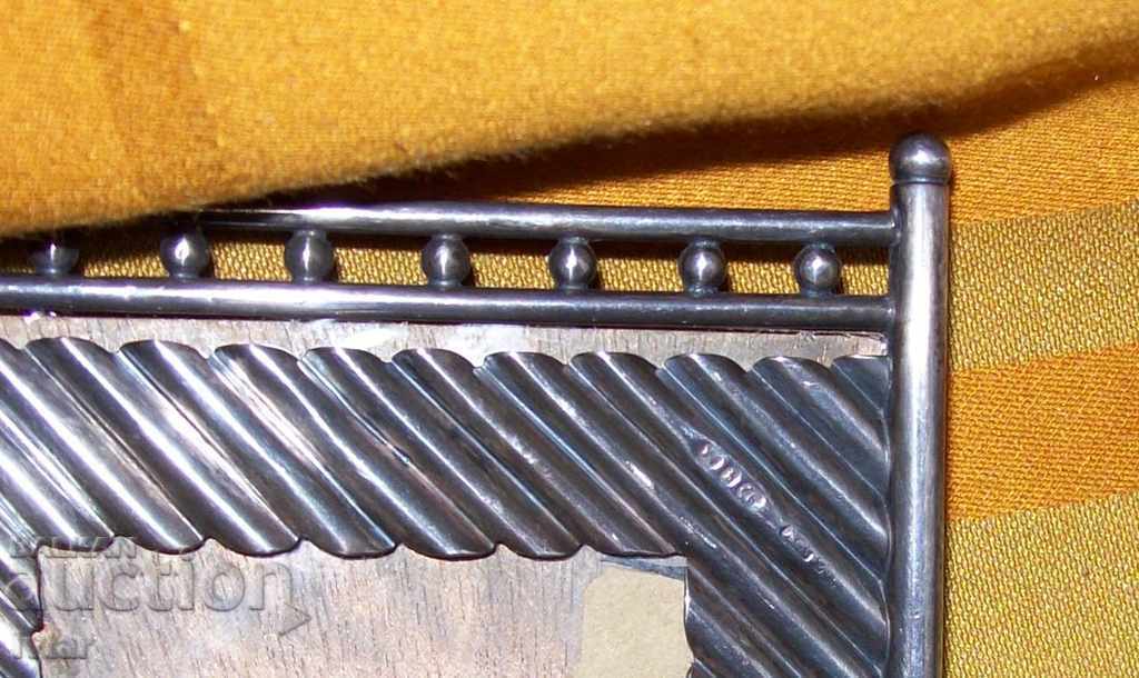 Old English silver stand, frame, picture stand - 6 Old English silver stand, frame, picture stand - 6