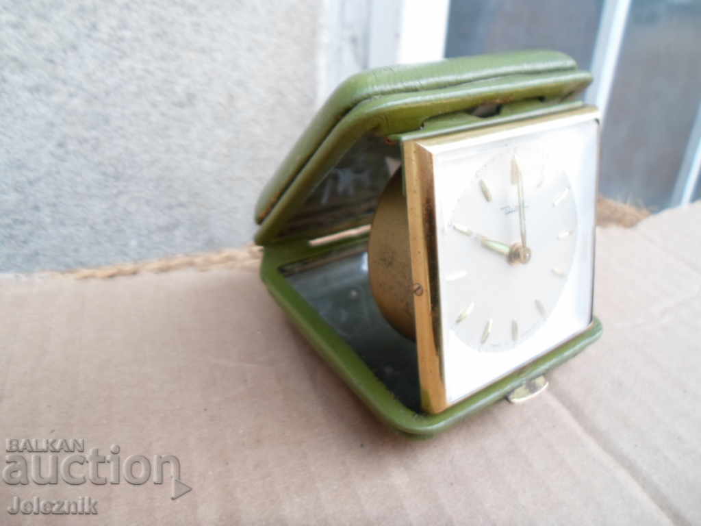 rare germany diehl travel alarm chlock working/1960,s rare germany diehl travel alarm chlock working/1960,s