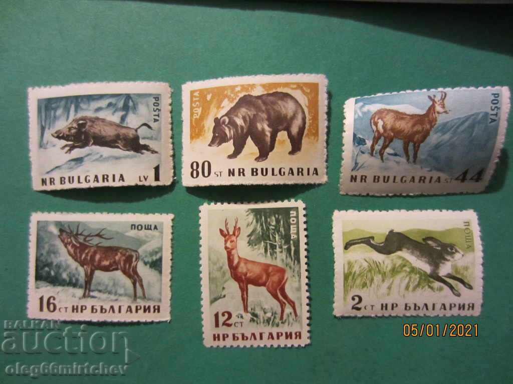 Βουλγαρία 1958 Fauna Gamech BK№1090 / 95 clean