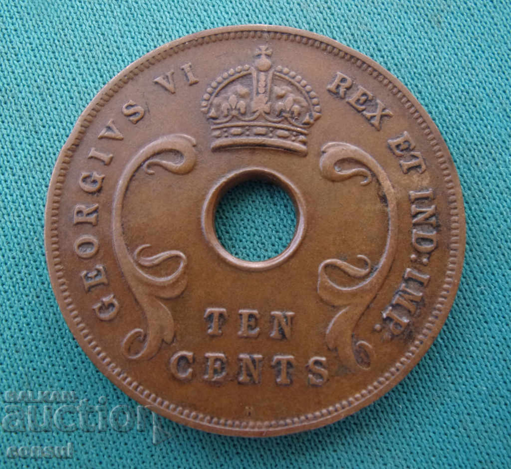 Africa de Est britanică 10 Cent 1937 Rare cu preț € 4.60 | 9.00 BGN
