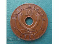 British East Africa 10 Cent 1937 Rare
