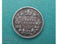 Канада 5 Цента 1912 XF Rare