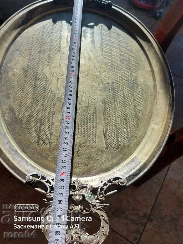 MAJOR OLD HUGE SILVER TRAY - TOP CONDITION - 7 MAJOR OLD HUGE SILVER TRAY - TOP CONDITION - 7