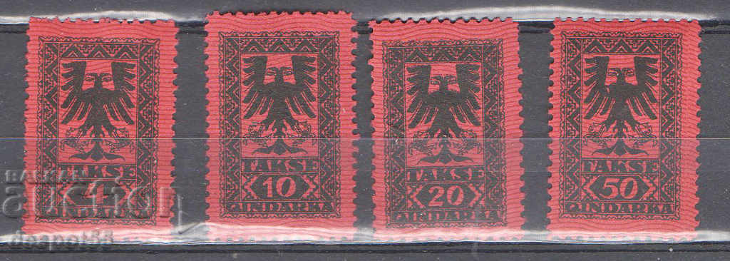 1922. Albania. Tax stamps - New edition.