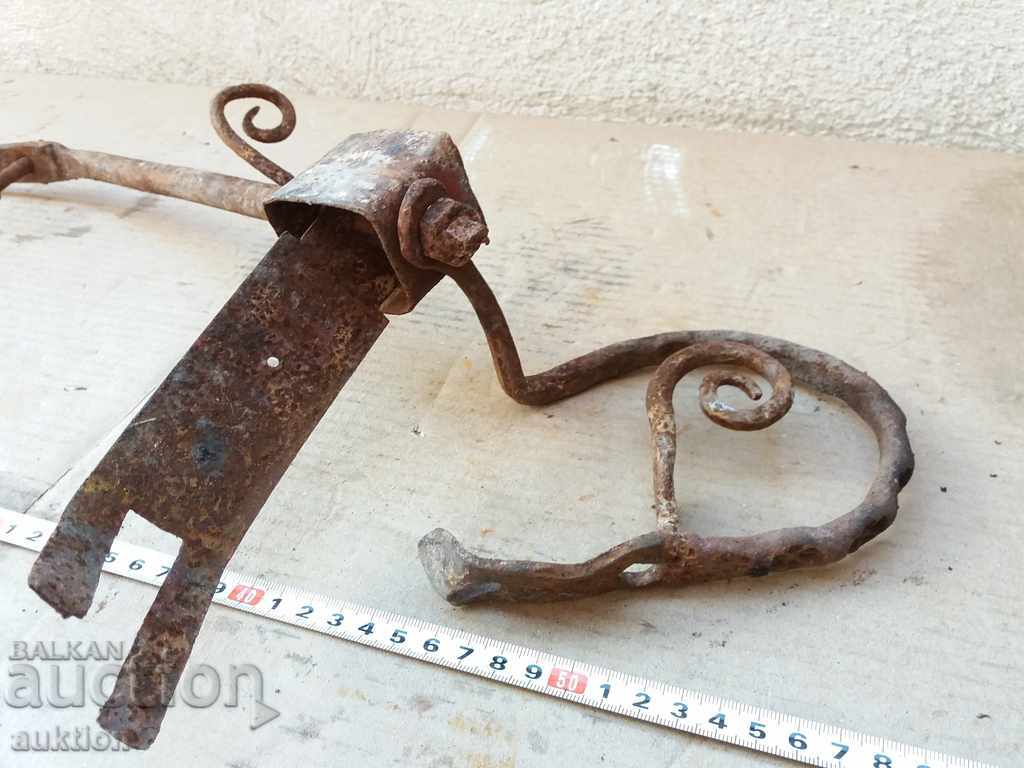 OLD MASSIVE FORGED PART OF PHYTON - ORNAMENTS - 7 OLD MASSIVE FORGED PART OF PHYTON - ORNAMENTS - 7