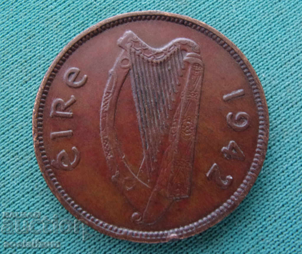 Eire ½ Penny 1942 Moneda Rare cu preț € 4.09 | 8.00 BGN
