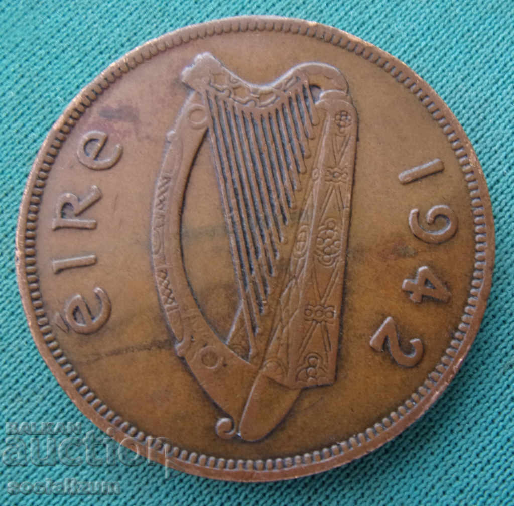 Eire 1 Penny 1942 Σπάνιο νόμισμα με τιμή € 3.58 | 7.00 BGN