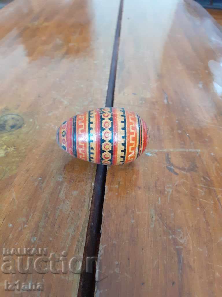 Old wooden egg