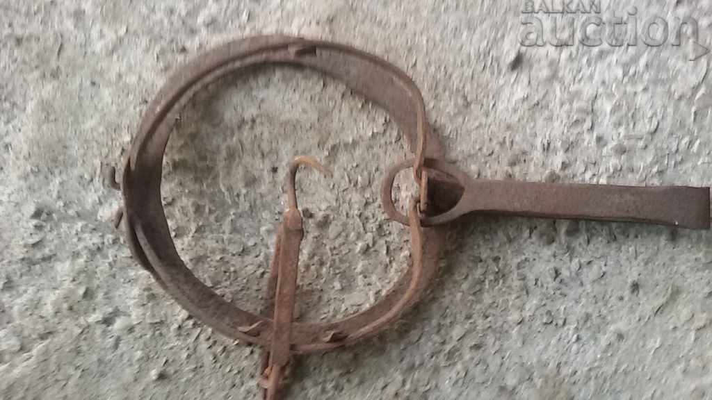 old forged trap for beaded golden ferrets WORKING - 6 old forged trap for beaded golden ferrets WORKING - 6