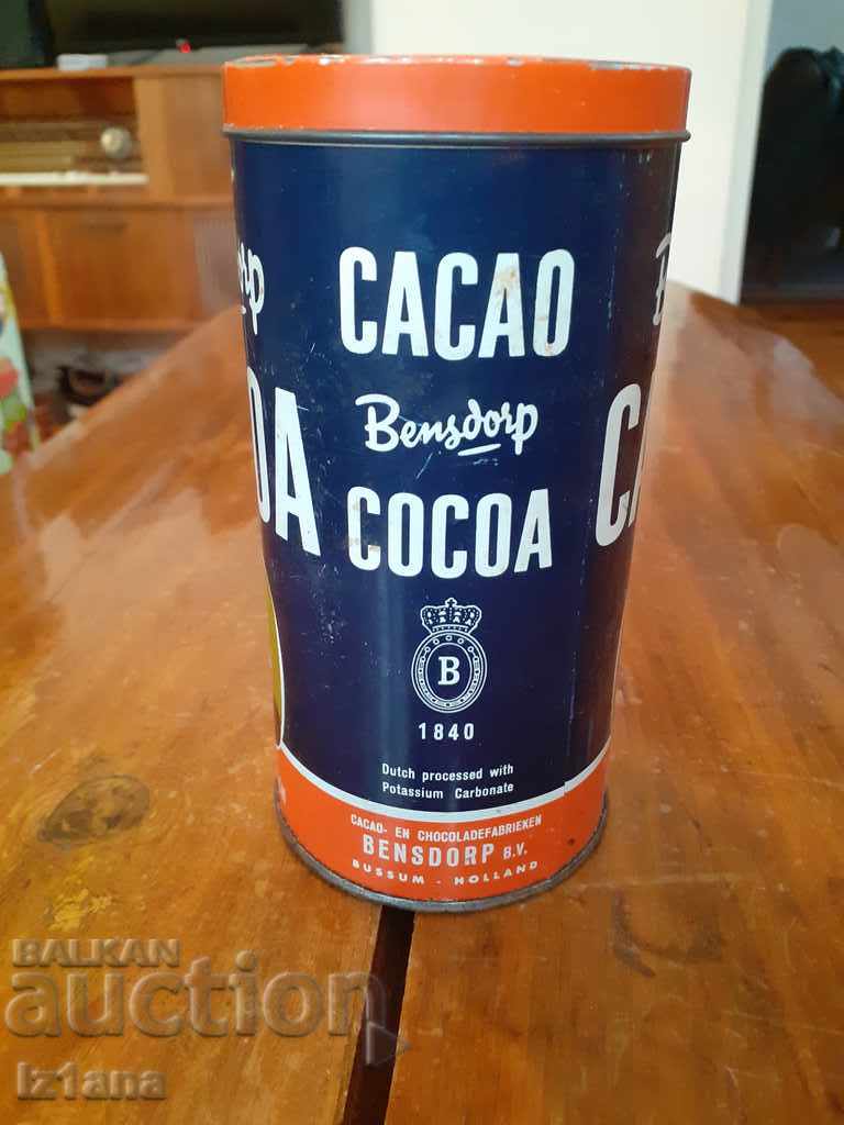 An old box of cocoa with price 15.00 BGN | € 7.67 An old box of cocoa with price 15.00 BGN | € 7.67