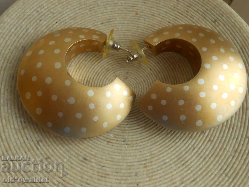 Silver earrings with original design, gilding, Silver 925 with price 397.00 BGN | € 202.98