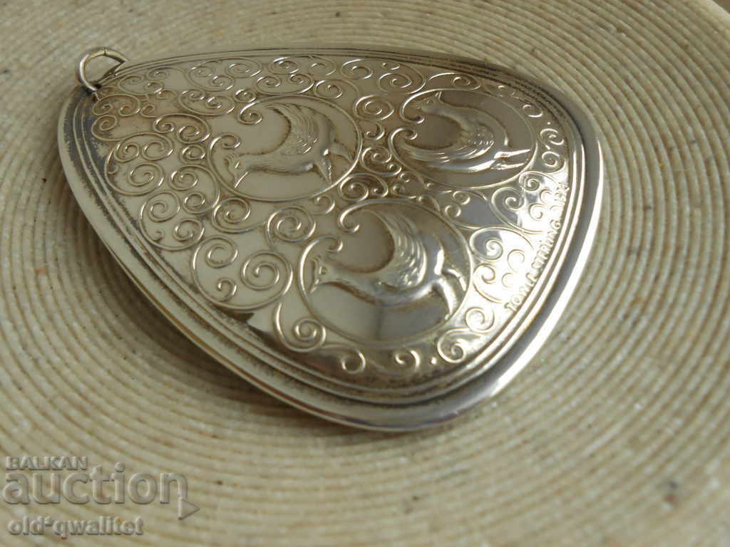 Silver MEDALLION, flower pendant Silver 925 stamps with price 197.00 BGN | € 100.72