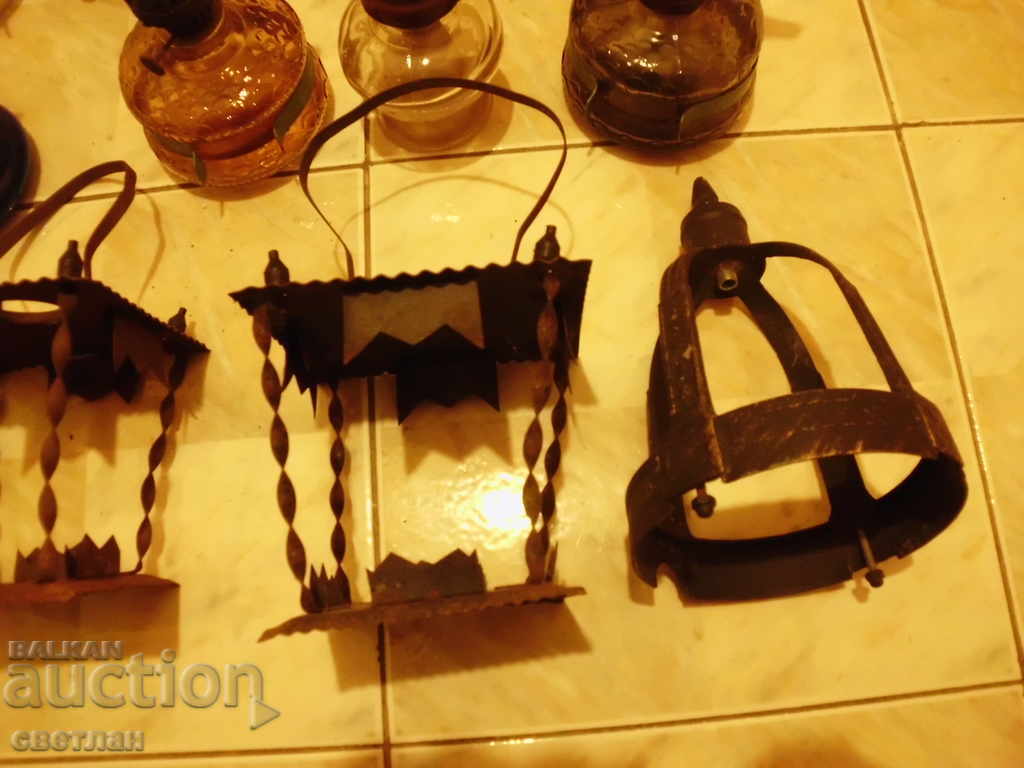 LOT OF GAS LAMPS AND LANTERNS - 6 LOT OF GAS LAMPS AND LANTERNS - 6