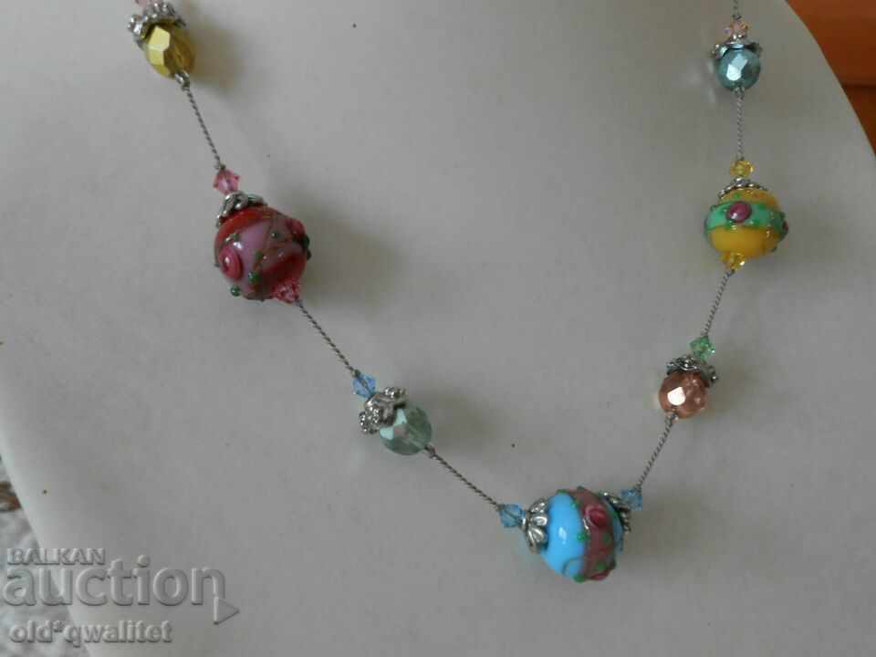 Designer NECKLACE, original style, USA stamps - 6 Designer NECKLACE, original style, USA stamps - 6