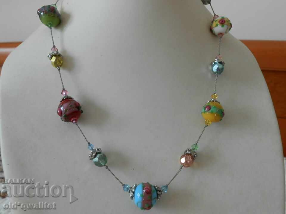 Designer NECKLACE, original style, USA stamps - 7 Designer NECKLACE, original style, USA stamps - 7