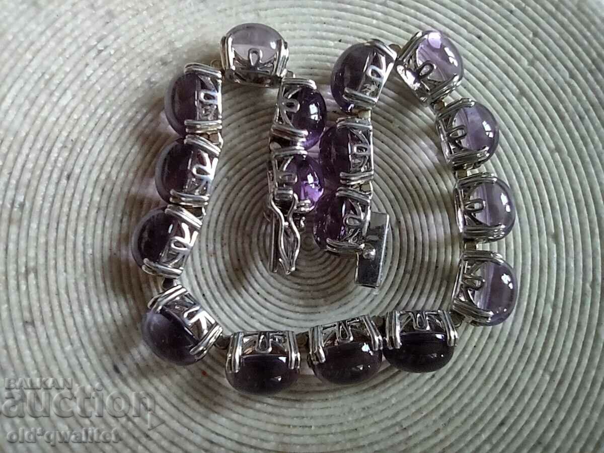 BRACELET, silver with purple stones, Silver 925 with price 497.00 BGN | € 254.11 BRACELET, silver with purple stones, Silver 925 with price 497.00 BGN | € 254.11