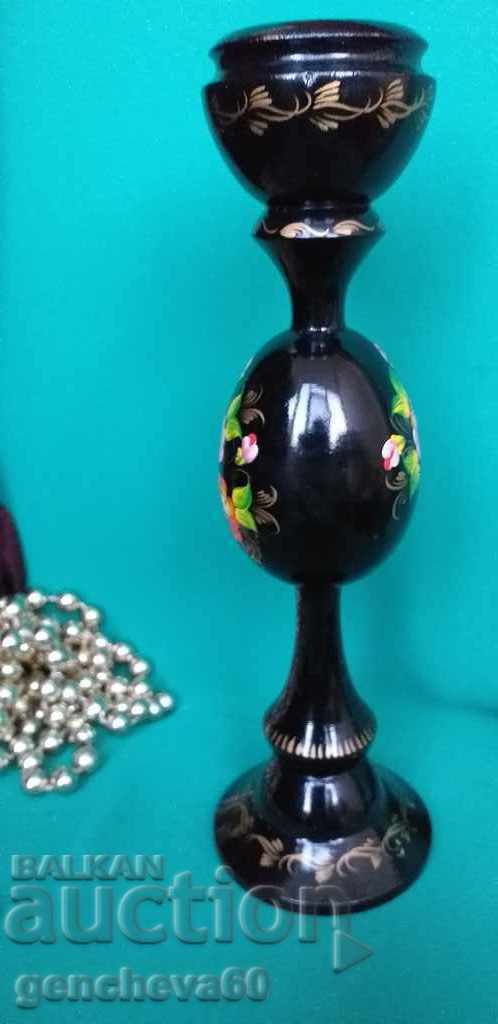 Δημοπρασία Σπάνιος όμορφος πίνακας με κηροπήγιο 1991/19εκ Δημοπρασία Σπάνιος όμορφος πίνακας με κηροπήγιο 1991/19εκ