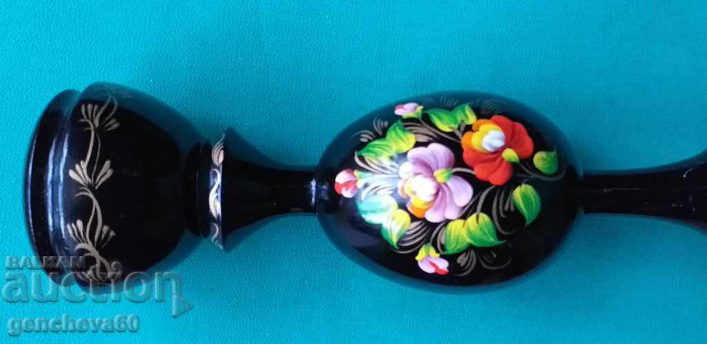 Σπάνιος όμορφος πίνακας με κηροπήγιο 1991/19εκ - 5 Σπάνιος όμορφος πίνακας με κηροπήγιο 1991/19εκ - 5