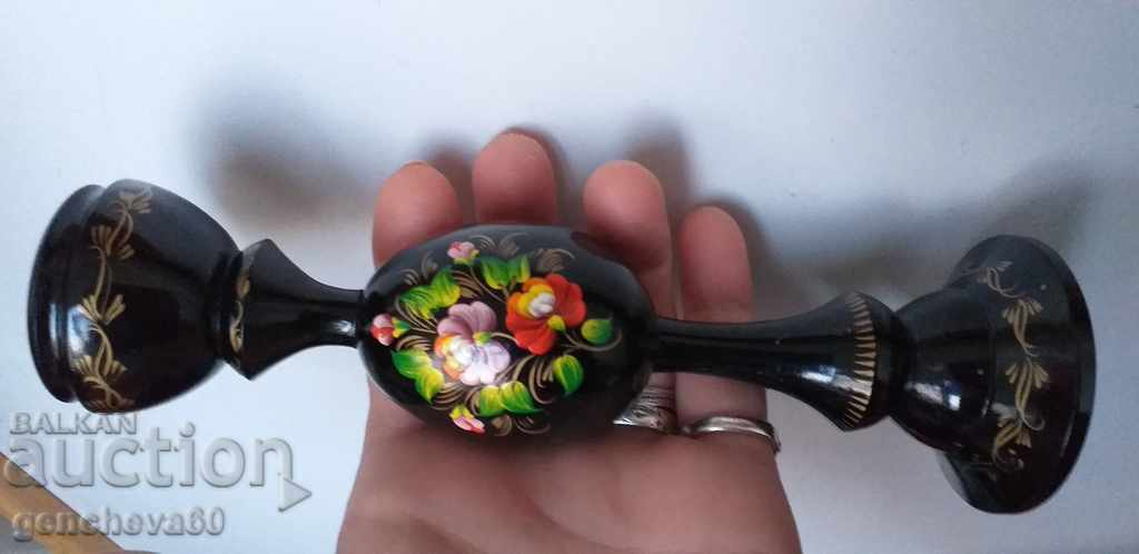 Σπάνιος όμορφος πίνακας με κηροπήγιο 1991/19εκ - 6 Σπάνιος όμορφος πίνακας με κηροπήγιο 1991/19εκ - 6