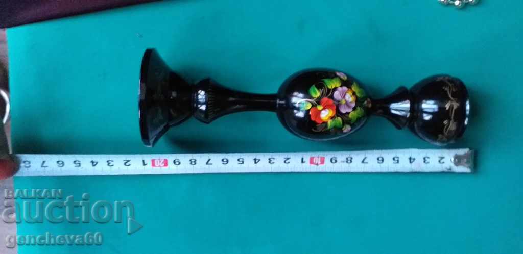 Σπάνιος όμορφος πίνακας με κηροπήγιο 1991/19εκ - 7 Σπάνιος όμορφος πίνακας με κηροπήγιο 1991/19εκ - 7