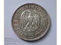 5 марки сребро Германия 1935 F III Райх  сребърна монета №28