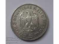 5 марки сребро Германия 1936 A III Райх  сребърна монета №65