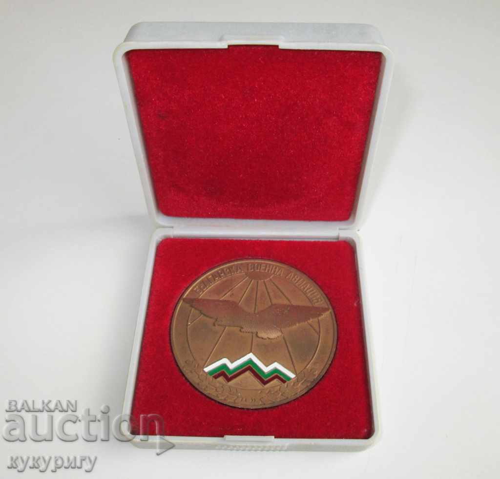 Republica Populară Bulgaria Pilot socialist medalie placă medalie Aviație militară bulgară