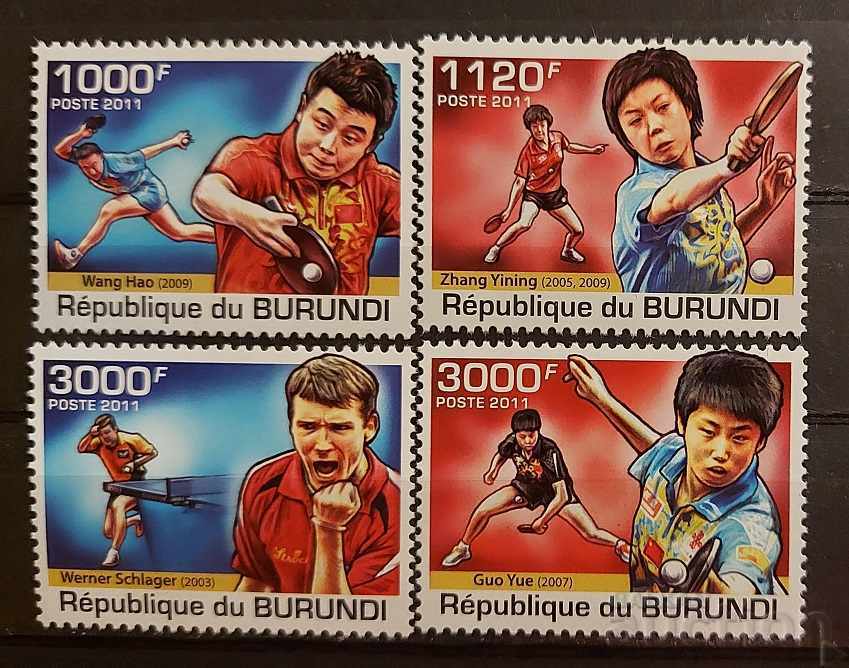 Burundi 2011 Sport / Personalități / Tenis de masă 8 € MNH