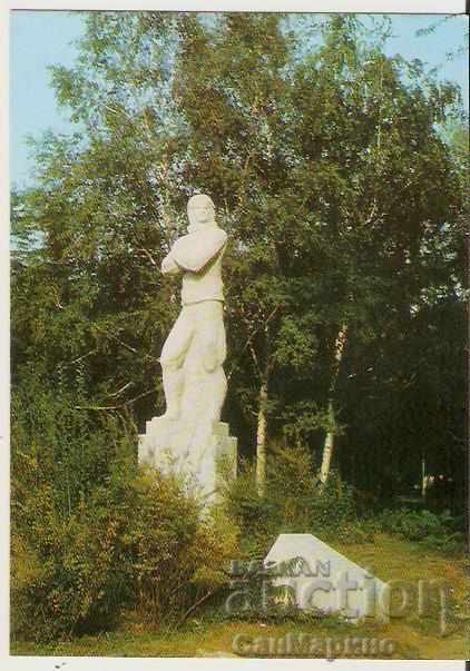 Card Bulgaria Svilengrad Monument to Lieutenant Toprakchiev *