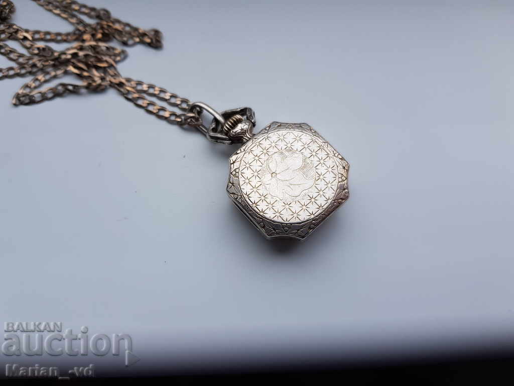 Women's silver watch with silver chain - 6 Women's silver watch with silver chain - 6