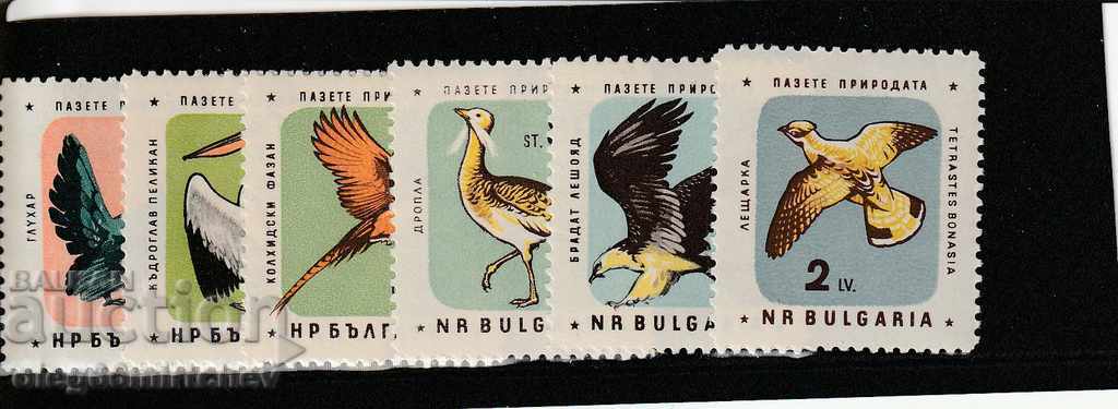 Βουλγαρία 1961 - Πουλιά BK№1270 / 75 καθαρά