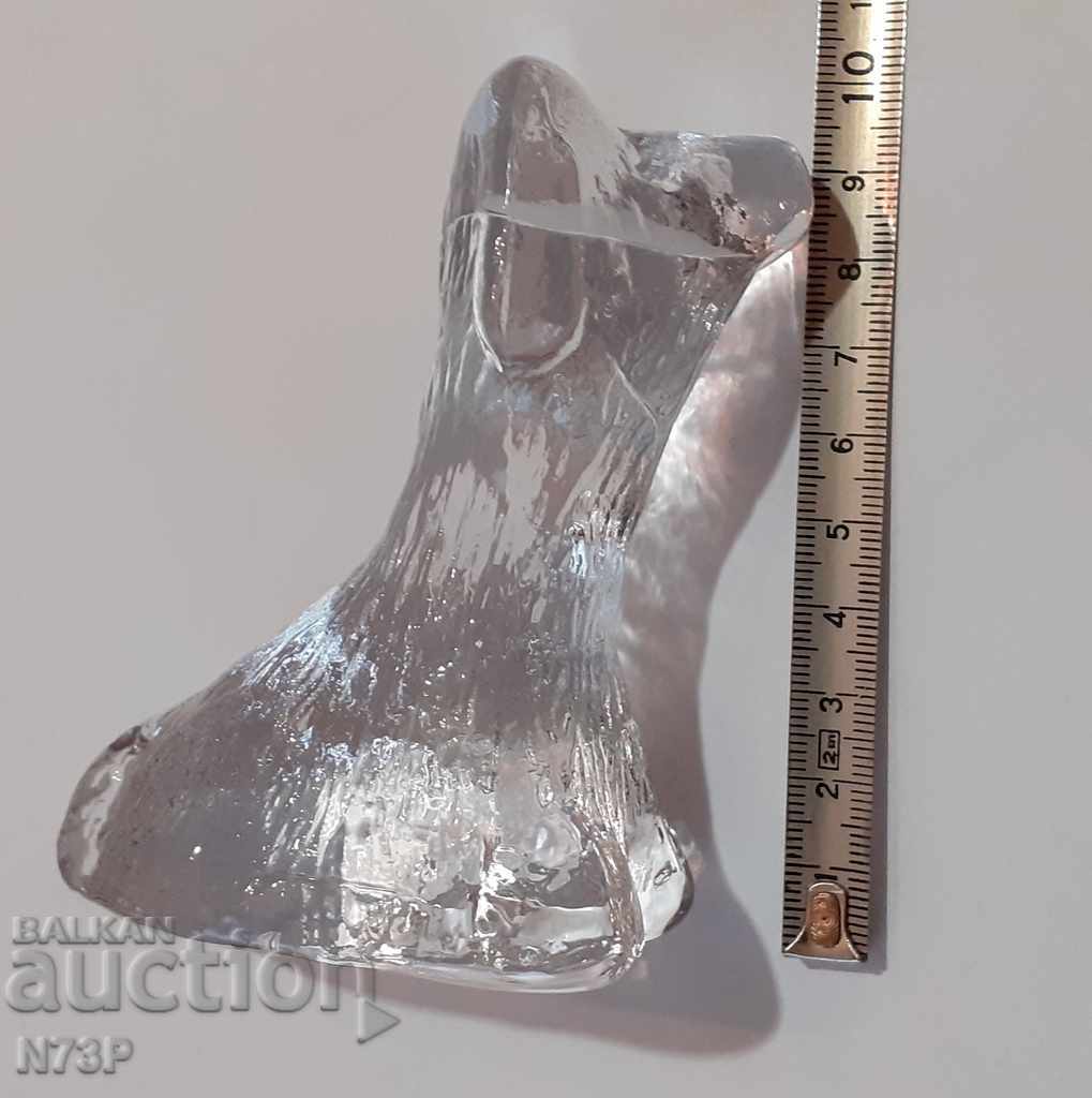 GLASS FIGURE. ПРЕСПАПИЕ. DOG. - 6 GLASS FIGURE. ПРЕСПАПИЕ. DOG. - 6