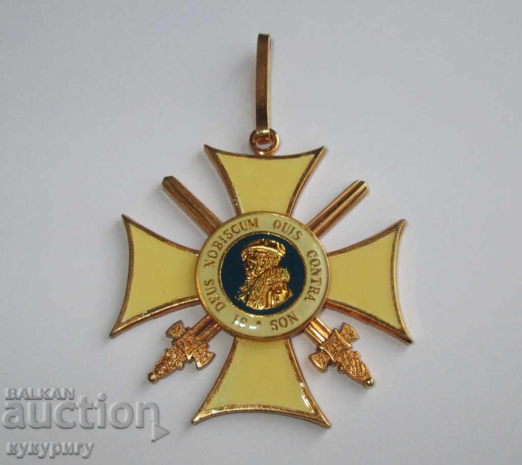 Стар Германски кръст орден с мечове за врат Германия