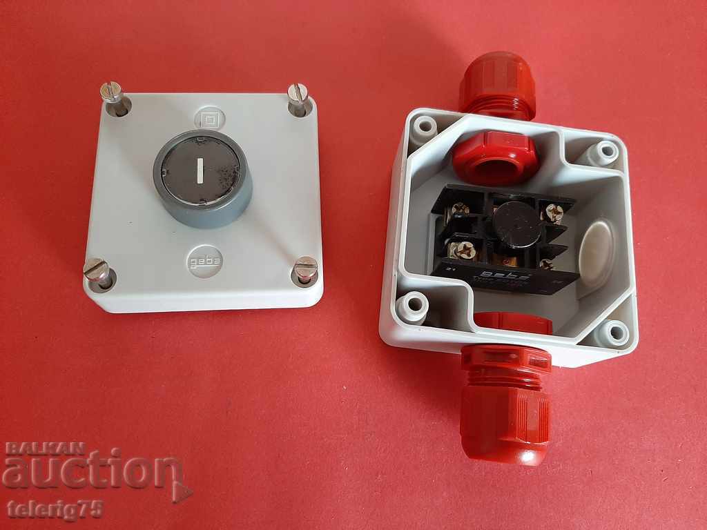 Button Waterproof in Box outdoor installation, 380V, 10A-1NO + 1NZ co with price 15.00 BGN | € 7.67 Button Waterproof in Box outdoor installation, 380V, 10A-1NO + 1NZ co with price 15.00 BGN | € 7.67