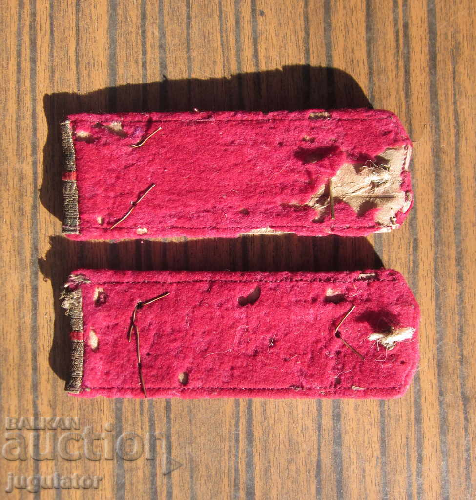 WWII Bulgarian Royal Epaulettes Artillery - 6 WWII Bulgarian Royal Epaulettes Artillery - 6