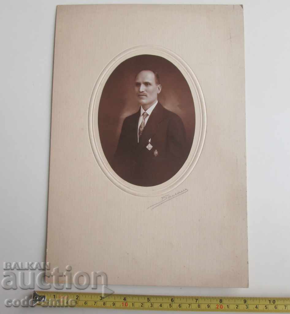 Old photo photograph of a doctor with the Order of the Kingdom of Bulgaria - 5 Old photo photograph of a doctor with the Order of the Kingdom of Bulgaria - 5