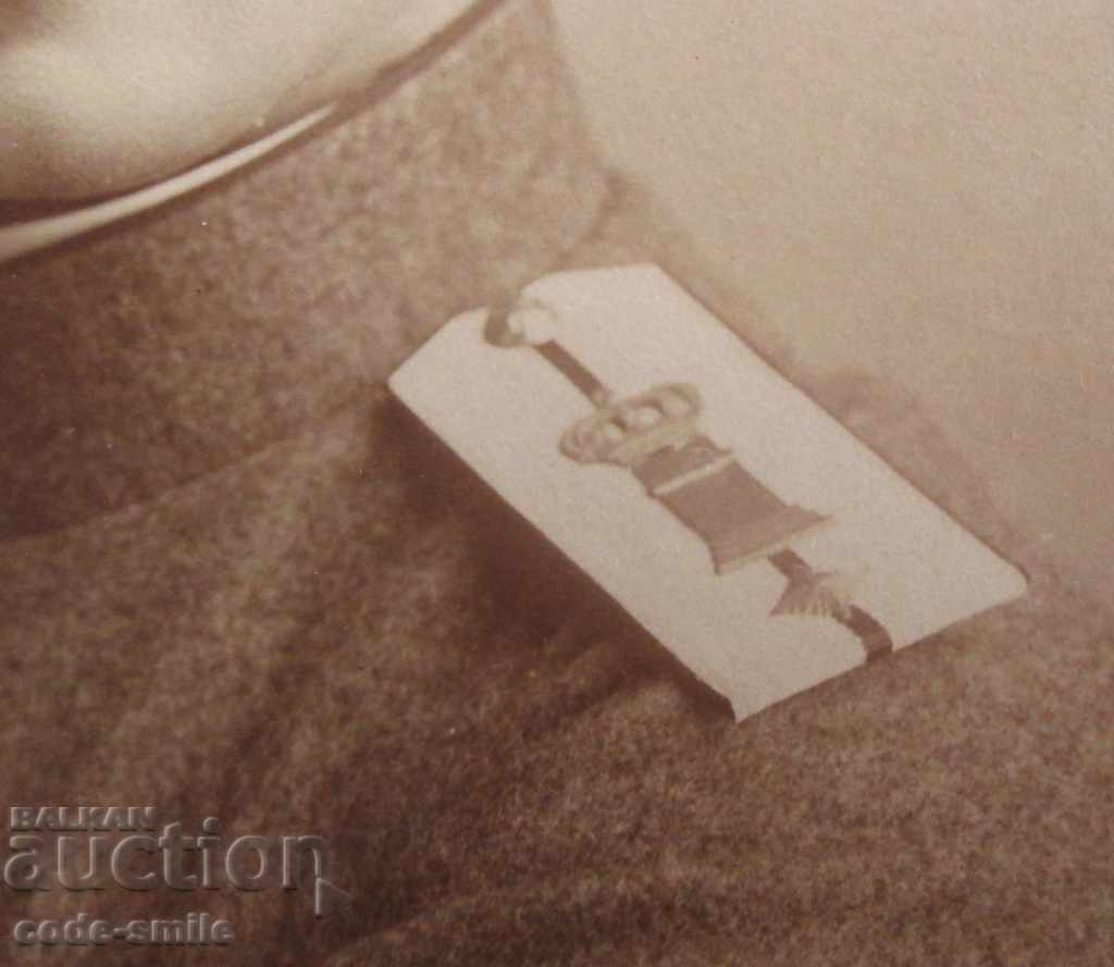 Delivery of Old photo photograph of an officer of the Kyustendil Military Court 1918 Delivery of Old photo photograph of an officer of the Kyustendil Military Court 1918