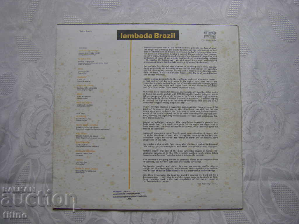 Delivery of WTA 12643 - Lambada Brazil Delivery of WTA 12643 - Lambada Brazil