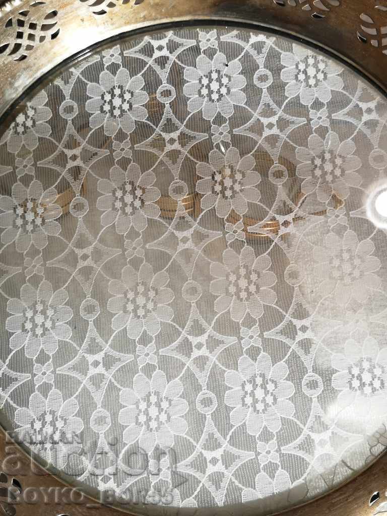 Delivery of Old Vintage Silver Plated Tray Delivery of Old Vintage Silver Plated Tray