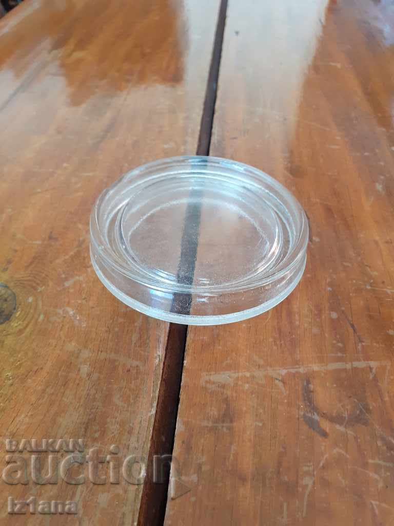 Стар стъклен капак за буркан