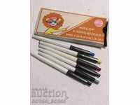 Set of Original Russian Colored Mechanical Pencils in a Box
