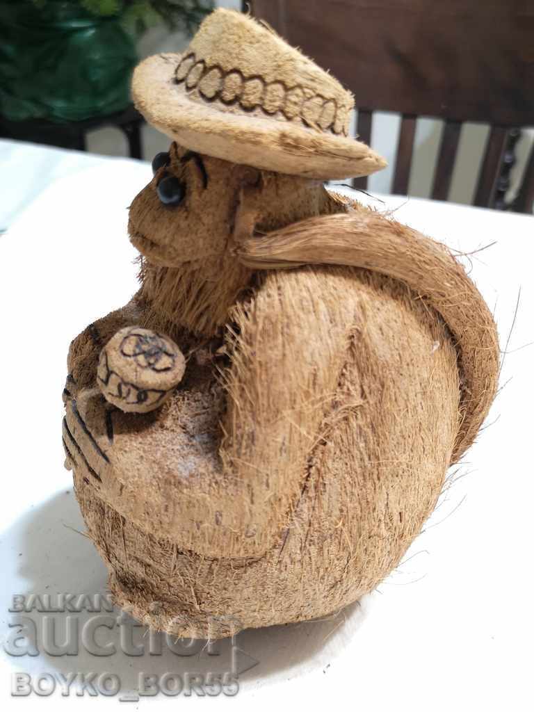 Ancient Monkey Figure Made of Coconut with price 66.00 BGN | € 33.75