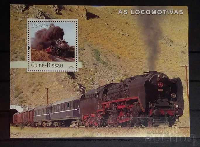 Guinea-Bissau 2003 Locomotive Block 12 € MNH