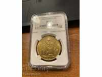 100 francs 1909 France gold gold coin NGC au 58