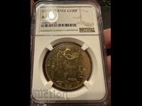 100 φράγκα 1879 Γαλλία Χρυσό νόμισμα NGC au 58